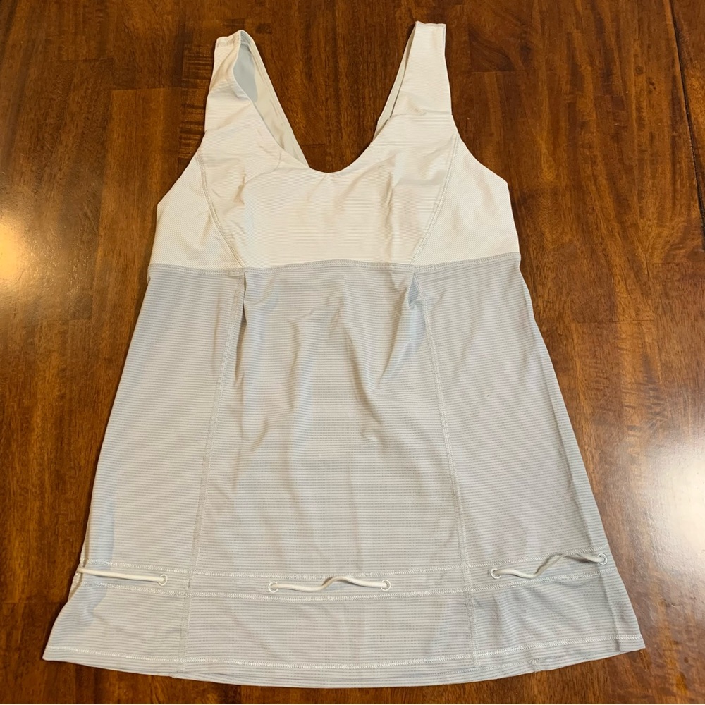 Lululemon 🍋 sports tank grey/blue 8